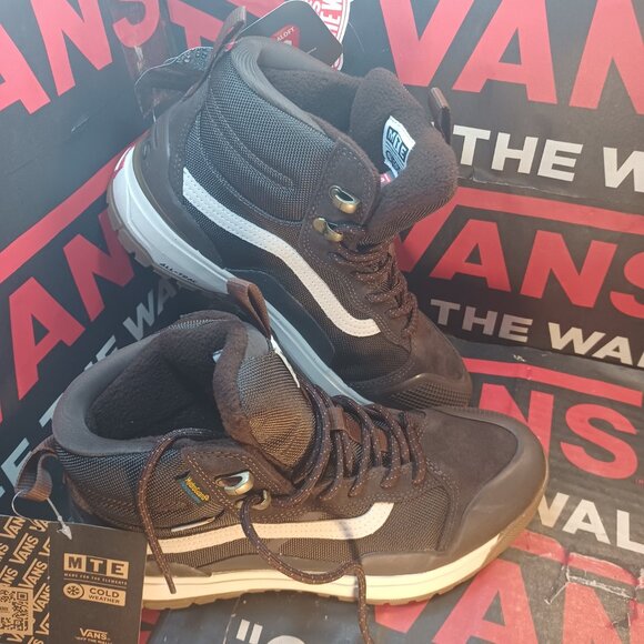 Vans Men's 9/Women's 10.5 Ultrarange Exo Hi MTE 2 Demitasse Brown Boots - Picture 7 of 14